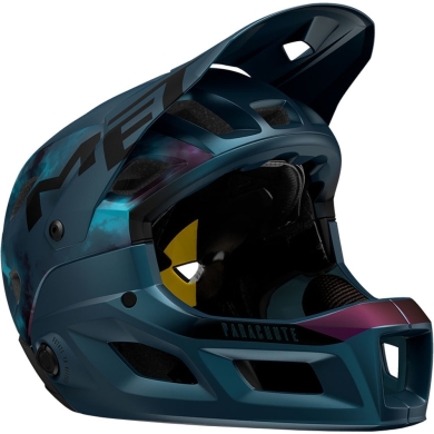 Kask rowerowy Fullface MET Parachute MCR MIPS niebieski