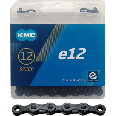 Łańcuch KMC e12 BlackTech czarny