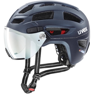 Kask rowerowy Uvex Finale Visor V granatowy