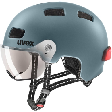 Kask rowerowy Uvex Rush Visor niebieski