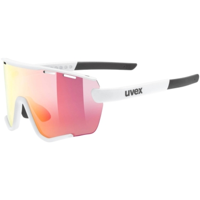 Okulary rowerowe Uvex Sportstyle 236 S Set biało-czerwone