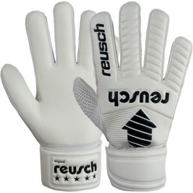 Rękawice bramkarskie Reusch Legacy Arrow Solid Junior białe