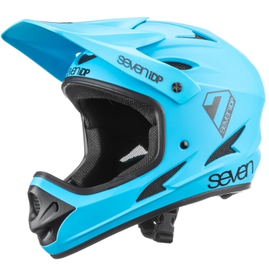 Kask rowerowy Fullface 7iDP M1 błękitny