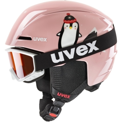Kask narciarski Uvex Viti Set różowy