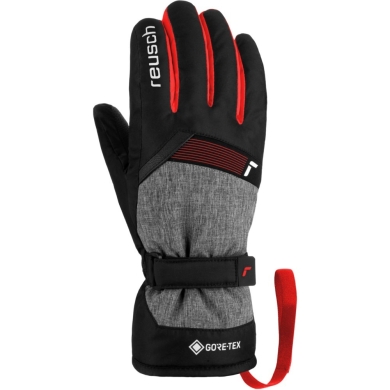 Rękawice narciarskie dziecięce Reusch Flash Gore-Tex Junior czarno-czerwone