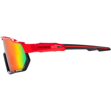 Okulary rowerowe Accent Shot fotochromowe czerwone