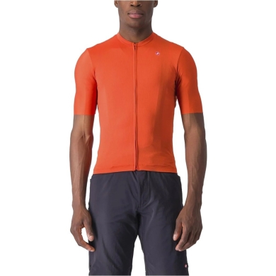 Koszulka rowerowa Castelli Unlimited Entrata 2 pomarańczowa