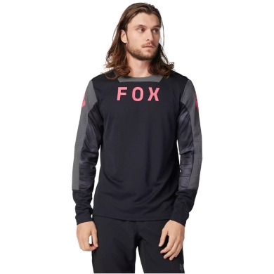Koszulka rowerowa z długim rękawem Fox Defend Taunt czarna