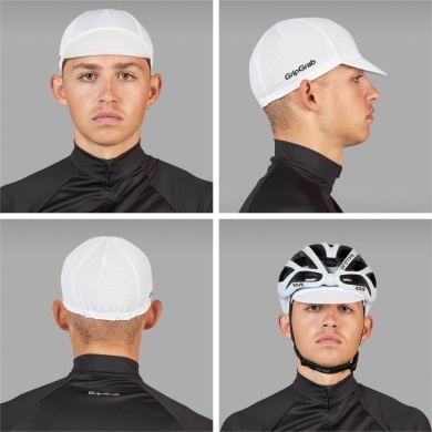 Czapka kolarska GripGrab Lightweight Summer biała