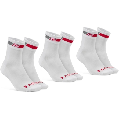 3-Pack skarpetek GripGrab Classic Regular Cut Summer biały