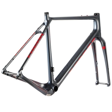Rama gravel Accent Freak Carbon szaro-czerwona