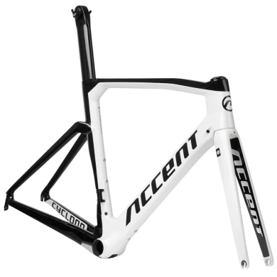 Rama szosowa Accent Cyclone Carbon biała