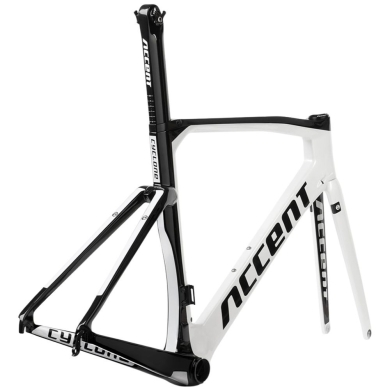 Rama szosowa Accent Cyclone Carbon biała