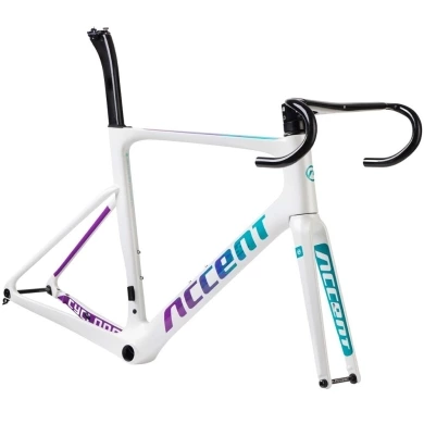 Rama szosowa Accent Cyclone Disc Carbon biała