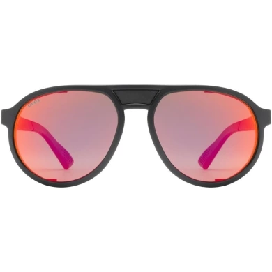 Okulary Uvex MTN Classic Pure czarne (czerwone soczewki)