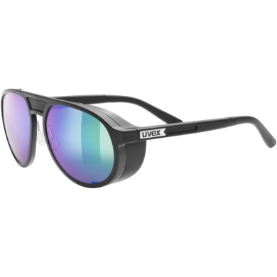 Okulary Uvex MTN Classic Pure czarne (niebieskie soczewki)