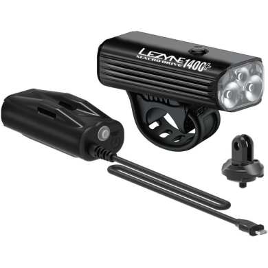 Zestaw Lezyne Macro Drive 1400+ Loaded Kit & Powerbank Infinite Light Power Pack