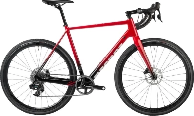 Rower gravel Accent CX-One Carbon Force AXS czerwono-czarny
