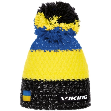 Czapka zimowa Viking Cornet niebiesko-żółta