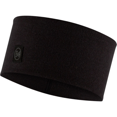 Opaska Buff Merino Wide Headband Solid Black