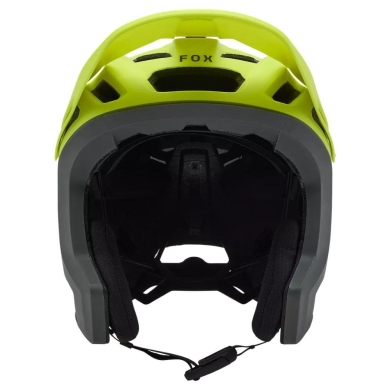 Kask rowerowy Fox Dropframe Pro RUNN MIPS szaro-żółty