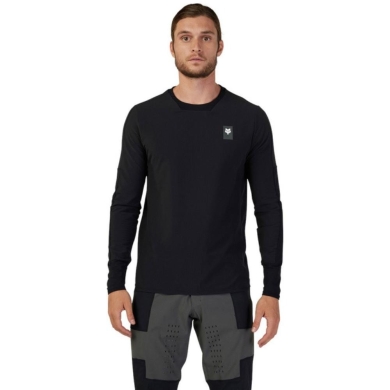 Koszulka rowerowa z długim rękawem Fox Defend Thermal Black