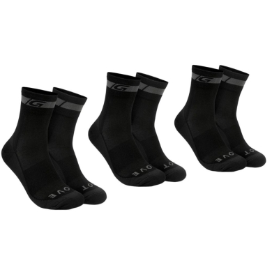 3-pack skarpetek GripGrab Merino Regular Cut czarne