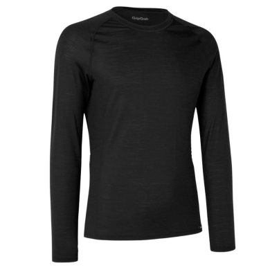 Koszulka termoaktywna z długim rękawem GripGrab Merino Blend Thermal czarna