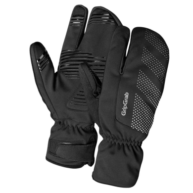 Rękawiczki długie GripGrab RIDE Windproof Deep Winter Lobster czarne