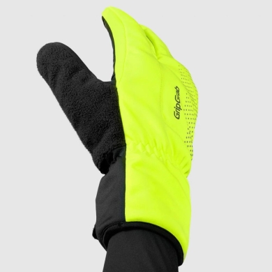 Rękawiczki długie GripGrab RIDE Windproof Deep Winter Lobster żółte