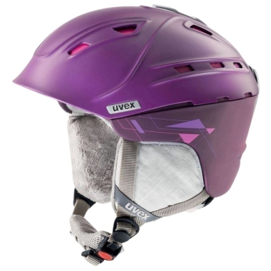Kask narciarski damski Uvex P2us WL fioletowy