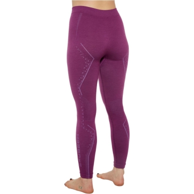 Spodnie termoaktywne damskie Brubeck Extreme Merino fuksja