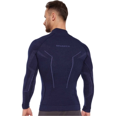 Bluza termoaktywna Brubeck Extreme Merino granatowa