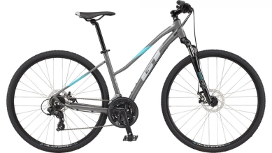 Rower crossowy damski GT Transeo Comp szary