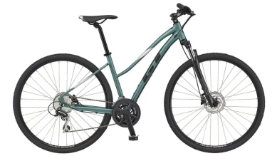 Rower crossowy damski GT Transeo Elite zielony