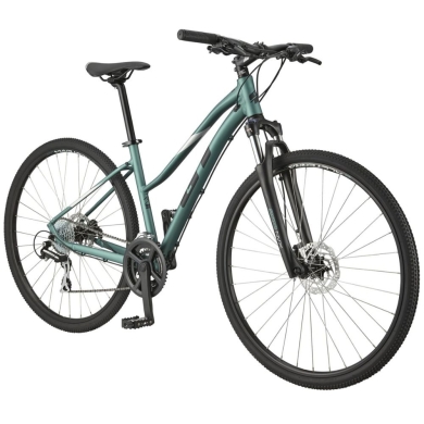 Rower crossowy damski GT Transeo Elite zielony
