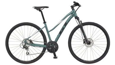 Rower crossowy damski GT Transeo Elite zielony