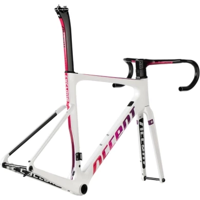 Rama szosowa Accent Cyclone Disc Carbon biało-różowa