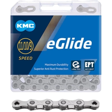 Łańcuch KMC eGlide EPT srebrny