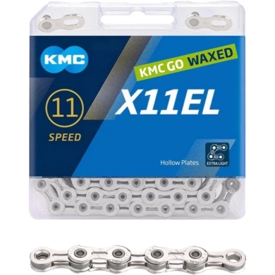 Łańcuch KMC X11EL Waxed srebrny