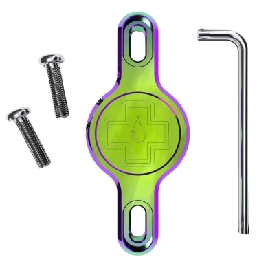Uchwyt na lokalizator Muc-Off Secure Tag Holder 2.0 dla Apple AirTag Iridescent
