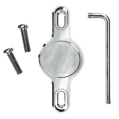 Uchwyt na lokalizator Muc-Off Secure Tag Holder 2.0 dla Apple AirTag srebrny