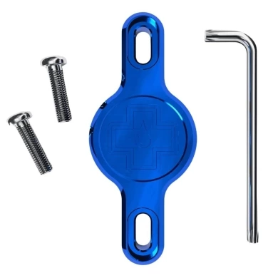 Uchwyt na lokalizator Muc-Off Secure Tag Holder 2.0 dla Apple AirTag niebieski