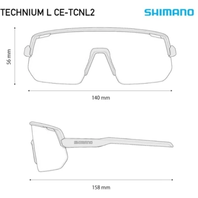 Okulary rowerowe Shimano Technium L CE-TCNL2 czarne