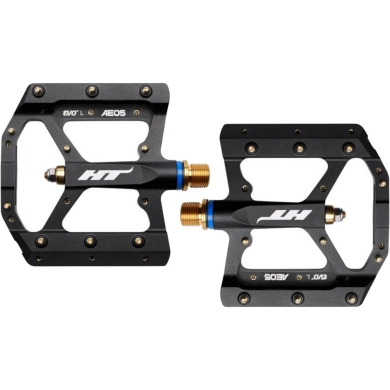 Pedały rowerowe HT AE05 czarno-srebrne