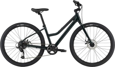 Rower miejski damski Cannondale Treadwell 3 Remixte ciemnozielony