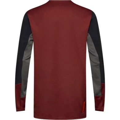 Koszulka rowerowa z długim rękawem Fox Defend bordowa