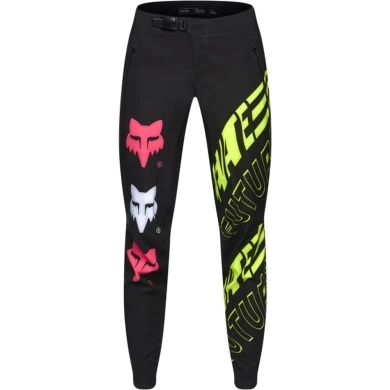 Spodnie rowerowe damskie Fox Lady Flexair Elevated Future czarne