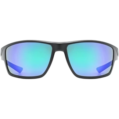Okulary rowerowe Uvex Sportstyle 230 czarne (niebieskie soczewki)