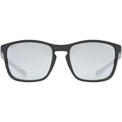 Okulary Uvex LGL 52 czarne (srebrne soczewki)